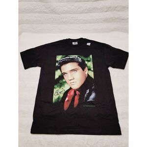 Vintage Elvis Presley Graphic T Shirt 2001 Alstyle Apparel Signature Prod Size M